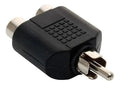 Divisor Adaptador De 2 Jacks Rca A Plug Rca Steren 251-010