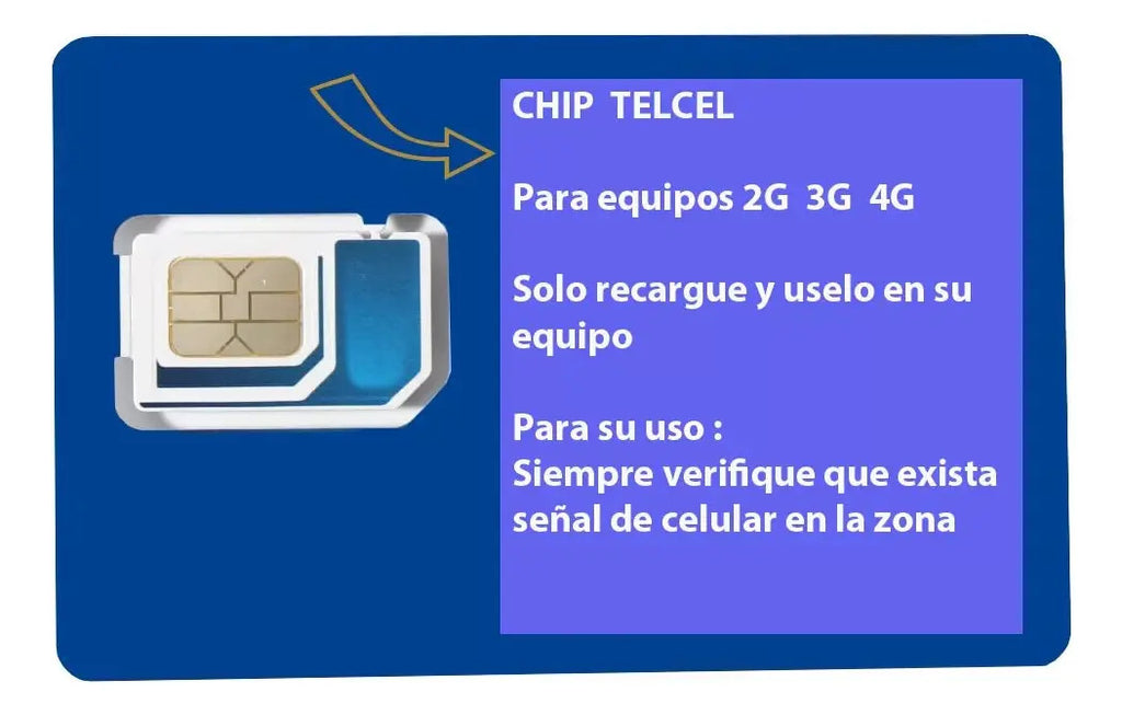 Chip Y Microchip Telcel 3g 4g Lte Lada  Zacatecas 492