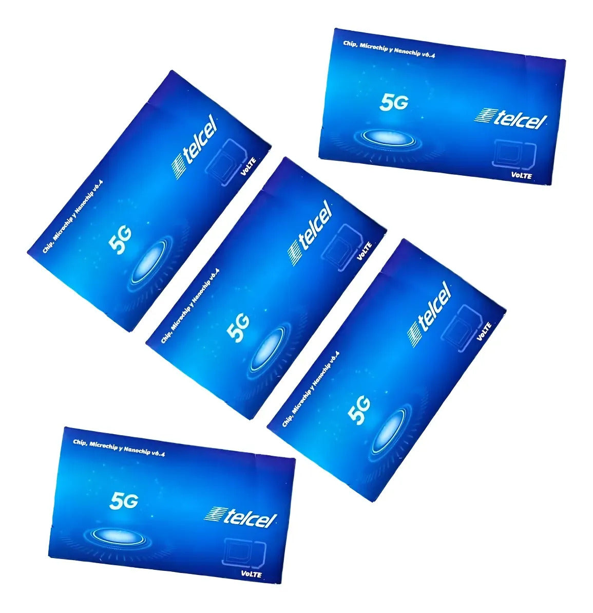 5pz-chip Y Microchip Telcel 3/4g Lte Lada Zacatecas 496