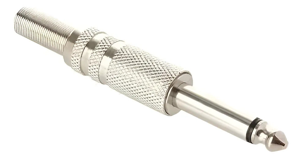 Plug De Audio De 6.3mm Monoaural Metalico P/soldar 250-105