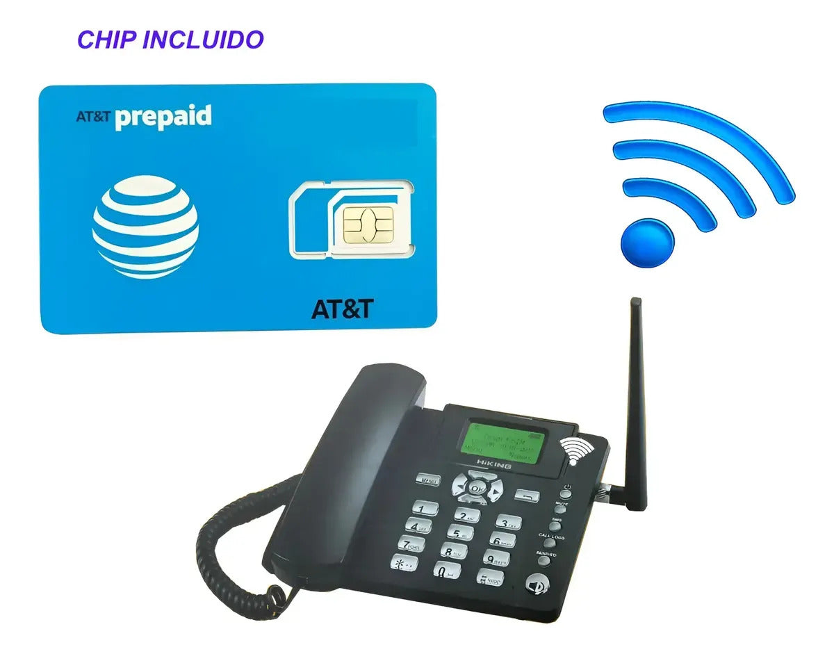 Telefono Rural Con Wifi Hotspot 8dispositivos +chip Att