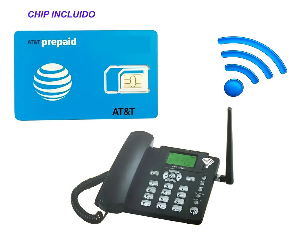 Telefono Rural Con Wifi Hotspot 8dispositivos +chip Att