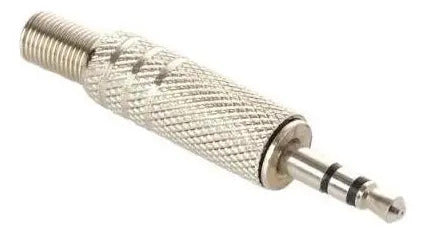 2pz Plug De Audio De 3.5mm Metálico Para Soldar 250-150