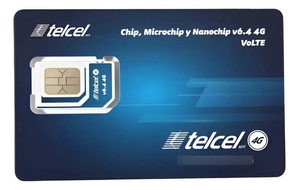 5pz- Chip Y Microchip Telcel 4g Lte Lada 444 San Luis Potosi