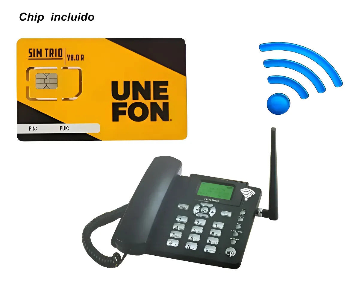 Telefono Rural Con Wifi Hotspot 8dispositivos +chip Unefon