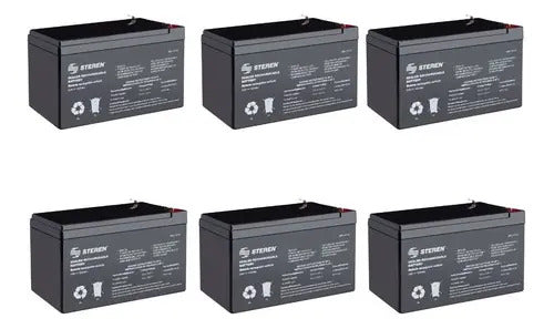 6pz Bateria Pila Recargable 12v 12ah Carritos Electricos Ups