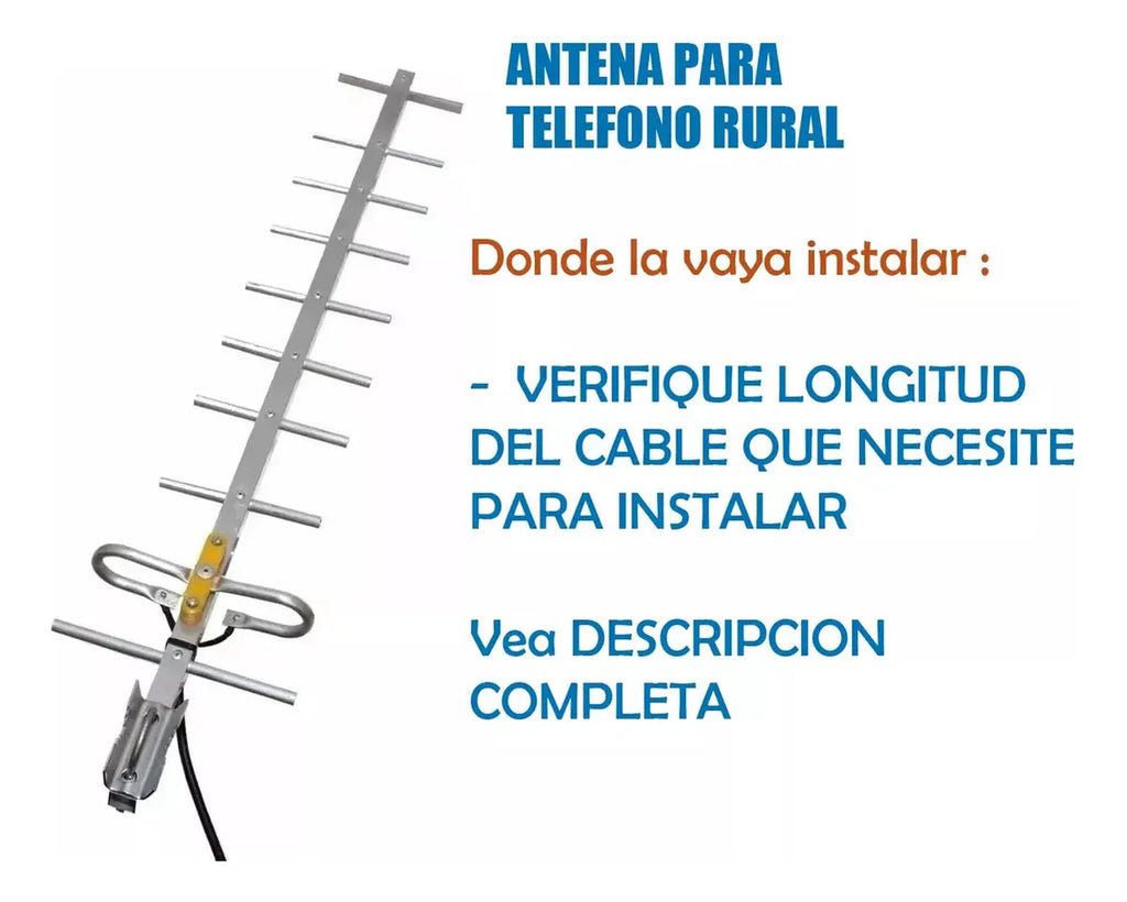 Antena Para Telefono Rural Huawei F317 +cable 20mts
