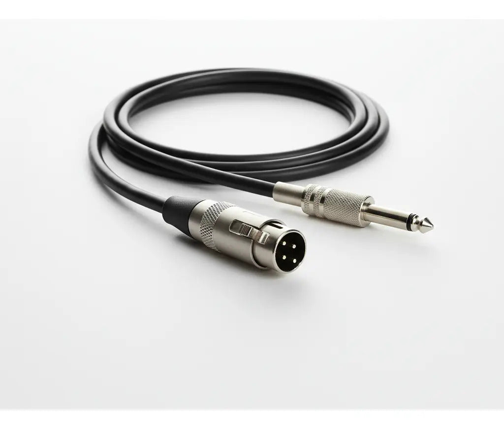 Cable Micrófono Jack Cannon A Plug 6.3mm Monoaural 6m Steren