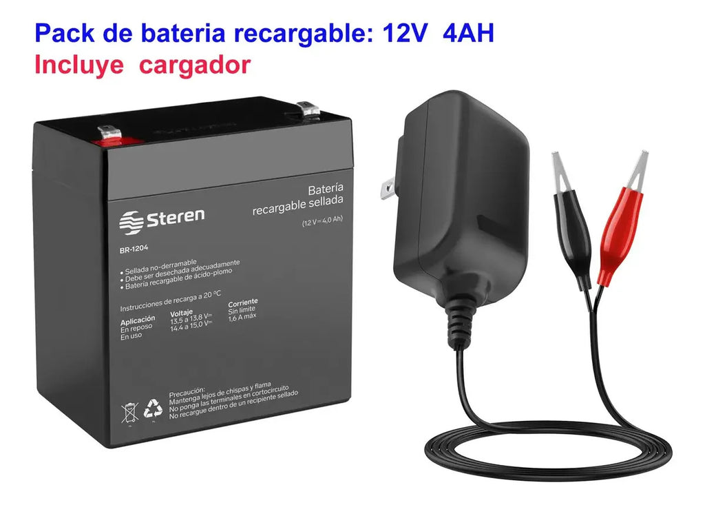 Cargador + Batería 12v 4ah Para Carritos Electricos