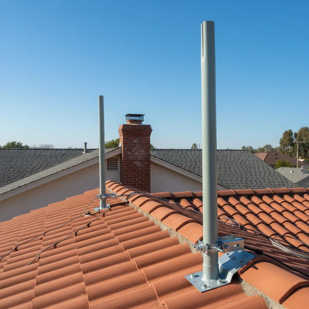 2pz Oferta Tubo Mastil Para Antena Aerea Hd De Tv De 1.40 Mt