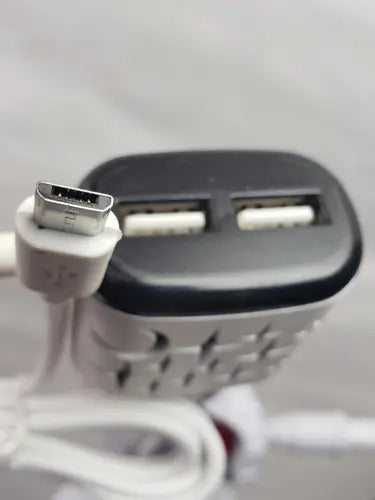 Cargador V8 Microusb De Pared 2 Puertos Usb Carga Rapida
