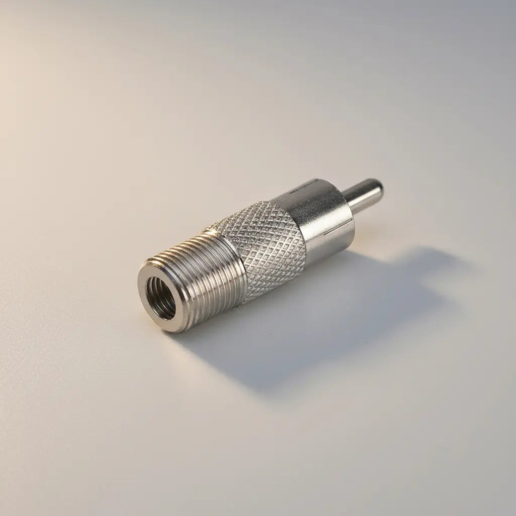 Adaptador Con Conector Macho Rca A Hembra De Rosca Tipo F