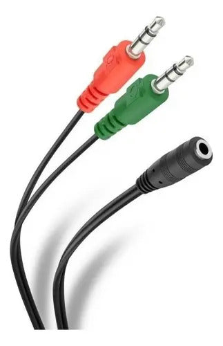 Cable De 2 Plug 3.5mm Estereo A Jack 3.5mm  Trrs 252-143