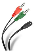 Cable De 2 Plug 3.5mm Estereo A Jack 3.5mm  Trrs 252-143