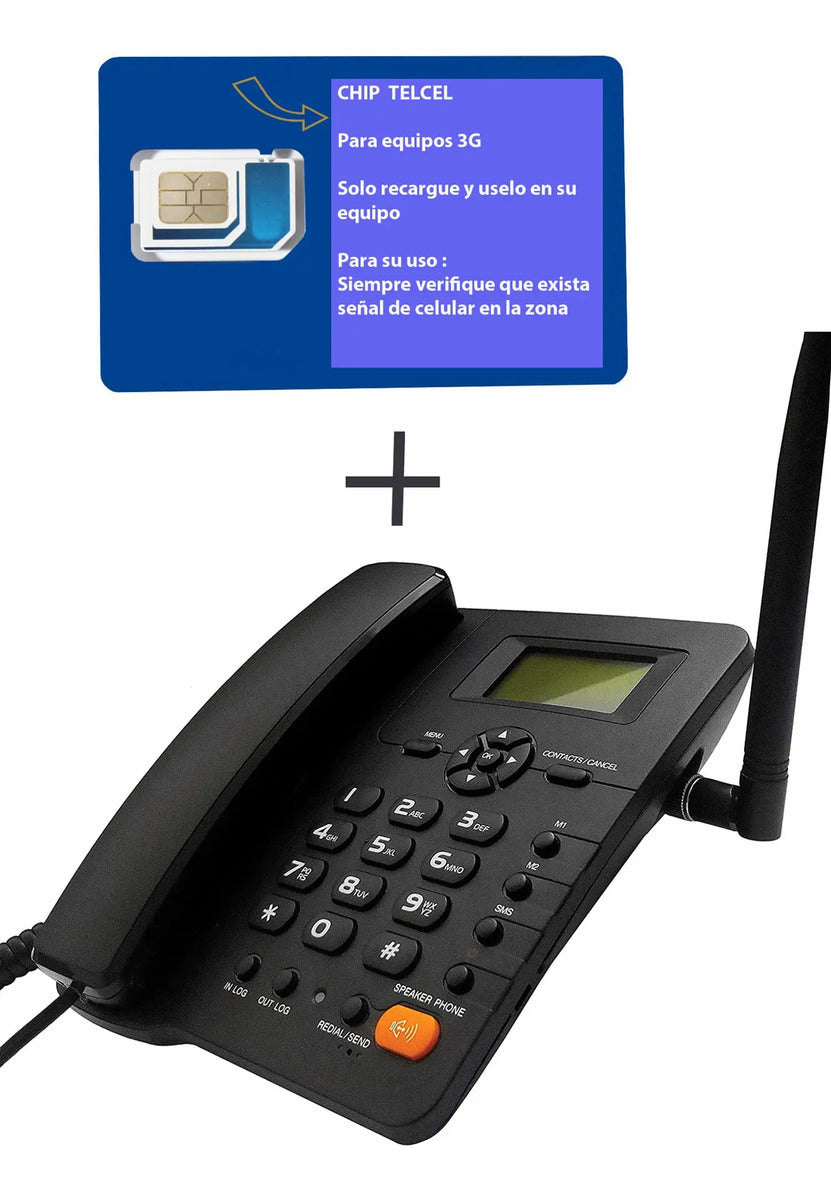 Telefono Rural Telcel Remplaza A Huawei F317 +antena 20mts