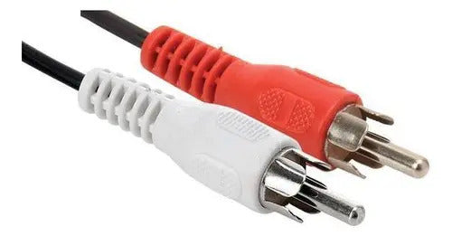 Adaptador De 2 Plugs Rca A Jack Rca Cable De 15 Cm 255-025