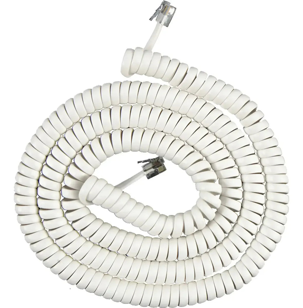 Cable Telefónico Espiral De 7m Para Teléfonos De Linea