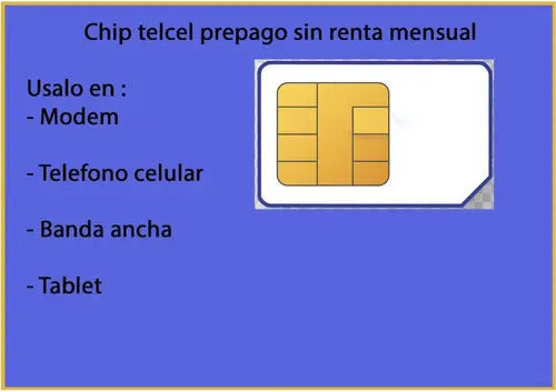 2pz Chips Telcel Expres 3/4g Lte Lada Aguascalientes