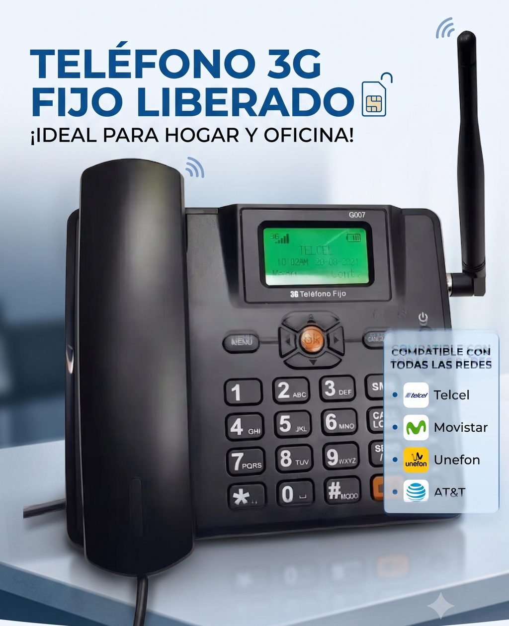 Telefono Celular Rural Liberado + Chip Telcel